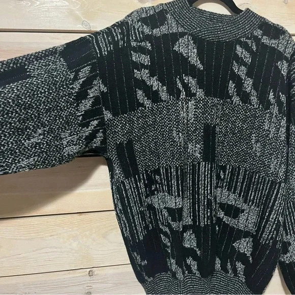 Vintage Style Men's Women's Knitted Crewneck Pullover XL - Picture 2 of 5